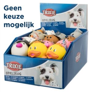 Trixie Latex / Polyestervlies Baldier Met Geluid Assorti 6x6x6 cm 24 st
