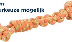 Trixie Knoopbal Aan Touw Assorti 38x8x8 cm 3 st