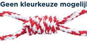 Trixie Touw Met 2 Handlussen Katoen Polyester Assorti 38 cm 3 st