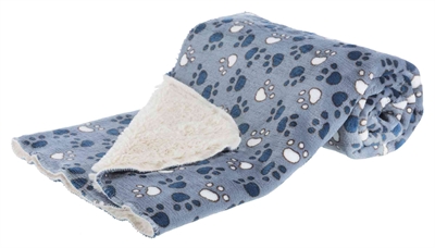 Trixie Deken Tammy Blauw / Beige 100x70x2cm