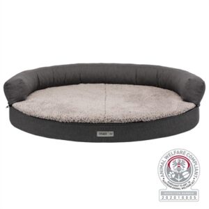 Trixie Vital Sofa Bendson Orthopedisch Ovaal Donkergrijs / Lichtgrijs 75x60x24 cm