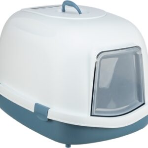 Trixie Kattenbak Primo XXL Top Met Kap Blauw / Wit 71x56x47 cm