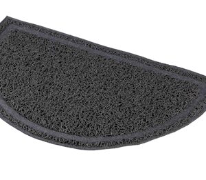Trixie Schoonloopmat Voor Kattenbakken Halfrond PVC Antraciet 41x25 cm 2 st