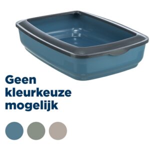 Trixie Kattenbak Mio Met Rand Assorti 43x32x12 cm 3 st