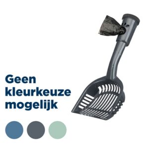 Trixie Kattenbakschep Met Poepzakjes Assorti 38 cm 4 st