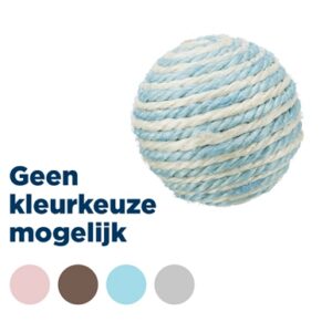 Trixie Bal Sisal Assorti 6x6x6 cm 4 st