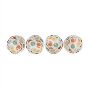 Trixie Set Ballen Met Luipaardprint Pluche 4x4x4 cm 4x4 st