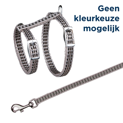 Trixie Kattentuig Met Riem Metalen Gespen Reflecterend Assorti 22-42x1 cm 120 cm 4 st