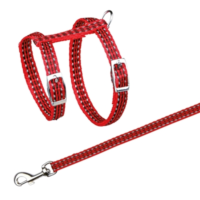 Trixie Kattentuig Met Riem Metalen Gespen Reflecterend Assorti 22-42x1 cm 120 cm 4 st