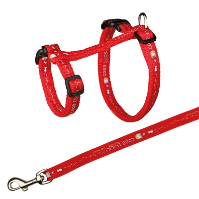 Trixie Kattentuig Met Riemgood Luck Assorti 34-57x1.3 cm 120 cm 4 st