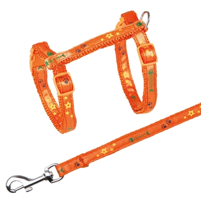 Trixie Kattentuig Met Riem Visgraat Assorti 23-39x1 cm 120cm 4 st