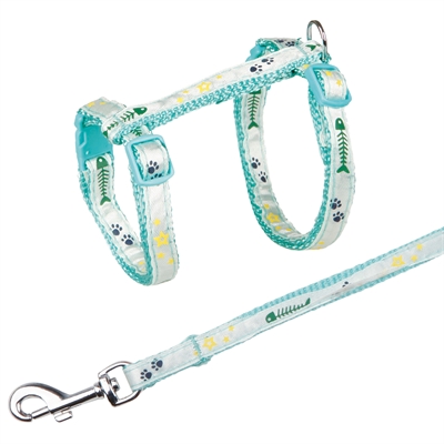 Trixie Kattentuig Met Riem Visgraat Assorti 23-39x1 cm 120cm 4 st