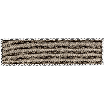 Trixie Krabkarton Scratchy Catnip Zwart / Wit 48x13x5 cm
