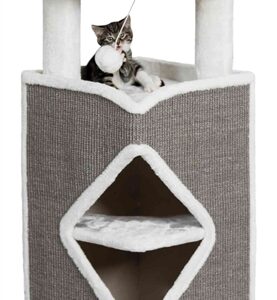 Trixie Cat Tower Arma Grijs / Wit 54x54x98 cm