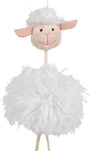 Trixie Schaap Aan Elastisch Koord Pluche Met Catnip 20 cm 4 st