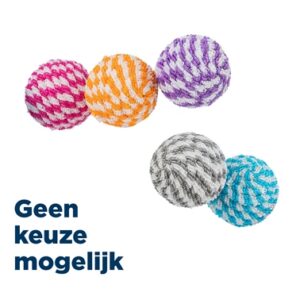 Trixie Bal Kunststof / Nylon Assorti 4.5x4.5x4.5 cm 54 st