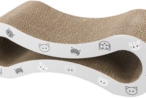 Trixie Krabgolf Mimi Karton Met Catnip Wijnrood 48x22x16 cm