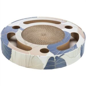 Trixie Krabtrommel Met Ballen Karton Met Catnip Blauw 33x33x5.5 cm