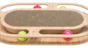 Trixie Krabkarton Met Speelgoed Hout Met Catnip 46x25x4 cm