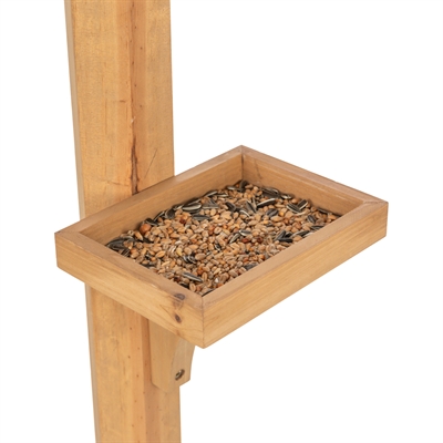 Trixie Natura Voederhuis Met Standaard En Silo Grenenhout Bruin 53x53x28/140 cm