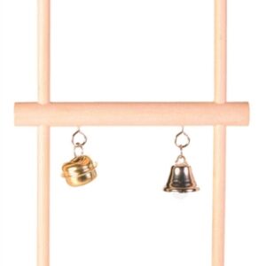 Trixie Trapezeschommel Dubbel Met Bel Hout 12x20 cm 4 st