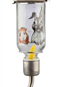 Trixie Drinkfles Honey&hopper Glas Met Spanveer / Draadbeugel 125 ml 3 st