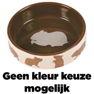 Trixie Voerbak Hamstermotief Keramiek Asssorti 80 ml 8 cm 4st