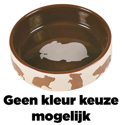 Trixie Voerbak Hamstermotief Keramiek Asssorti 80 ml 8 cm 4st