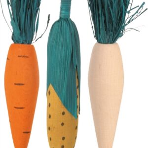Trixie Set Knabbelhout Hout / Stro 10 cm 4x3 st