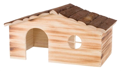 Trixie Huis Ragna 2 Uitgangen Konijn Schorshout Gevlamd 43x25x22 cm
