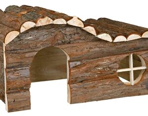 Trixie Huis Hanna Konijn Schorshout Gevlamd 43x28x22 cm