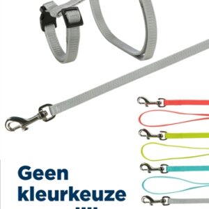Trixie Tuig Met Riem Konijnen Assorti 25-44x1cm / 125 cm 4 st