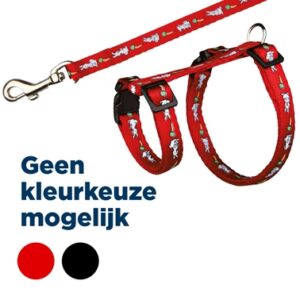 Trixie Tuig Met Riem Konijnen Haas-Wortel-Motief Assorti 25-44x1 cm 125 cm 4 st