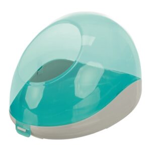Trixie Zandbad Degoes / Chinchilla's Kunststof Grijs / Turquoise 27x16x18 cm 2 st