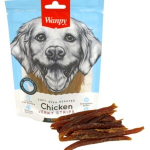 Wanpy Soft Oven-Roasted Chicken Jerky Strips 100 gr