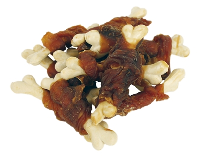 Wanpy Oven-Roasted Chicken Jerky / Calcium Bone Twists 100 gr