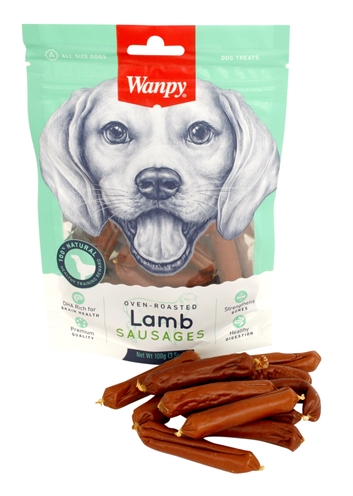 Wanpy Oven-Roasted Lamb Sausages 100 gr