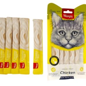 Wanpy Creamy Lickable Treats Chicken 14 gr 5 st