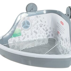 Zolux Hoektoilet Knaagdier Grijs 32x25x15 cm