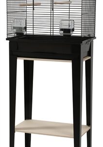 Zolux Vogelkooi Chic Loft Met Meubel Zwart 124x44.5x28 cm