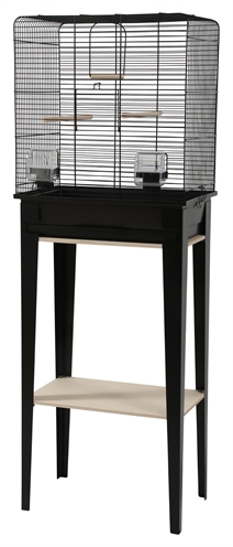 Zolux Vogelkooi Chic Loft Met Meubel Zwart 124x44.5x28 cm