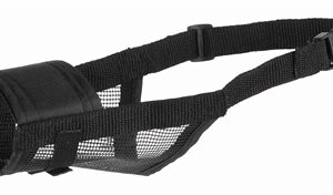 Trixie Muilkorf Polyester Met Gaas Inzet Zwart XS-S 15-20 cm