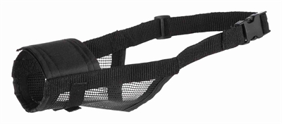 Trixie Muilkorf Polyester Met Gaas Inzet Zwart XS-S 15-20 cm