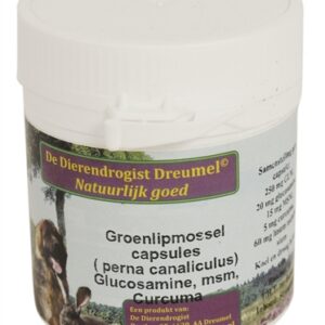 Dierendrogist Groenlipmossel Met Glucosamine / Msm / Curcuma 50 st