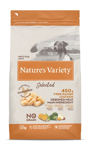Natures Variety Selected Adult Mini Free Range Chicken 1.5 kg