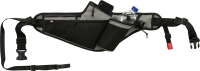 Trixie Joggingriem Met Lijn Grijs / Zwart 115-150x2 cm / 70-130x23 cm
