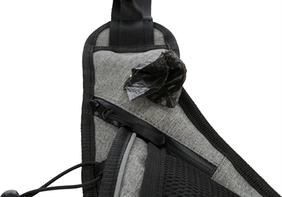Trixie Joggingriem Met Lijn Grijs / Zwart 115-150x2 cm / 70-130x23 cm