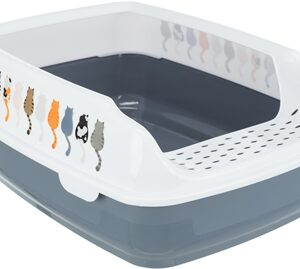 Trixie Kattenbak Delio Paars / Wit 48x35x20 cm