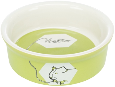 Trixie Voerbak / Waterbak Keramiek Strip Cavia Assorti 11 cm 4st
