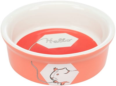 Trixie Voerbak / Waterbak Keramiek Strip Cavia Assorti 11 cm 4st